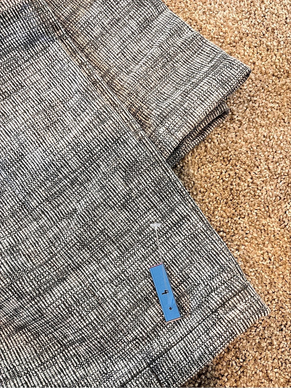 Gray Geometric Curtain - Picture 2 of 5